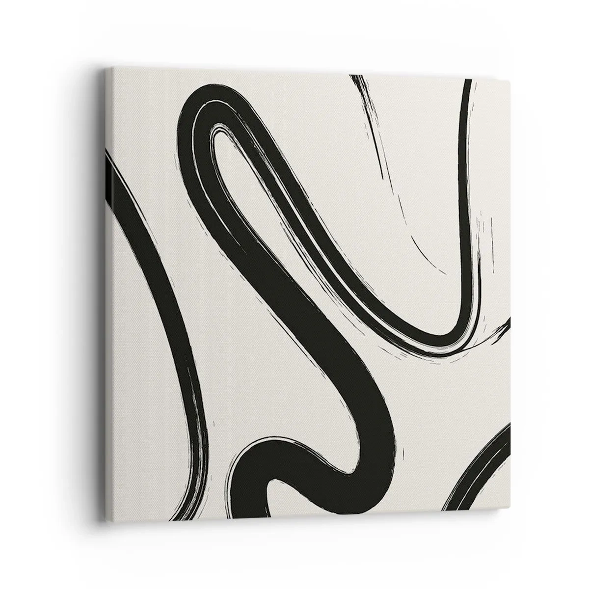 Canvastavla - Bild på duk - Svart och vit elegans - 40x40 cm
