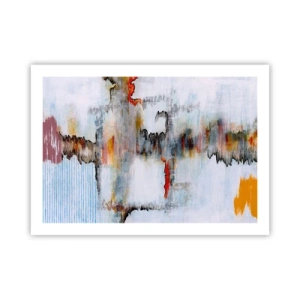 Affisch - Med pinne på vatten - 70x50 cm