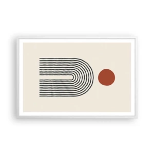 Affisch i vit ram - Formernas och färgernas magnetism - 91x61 cm