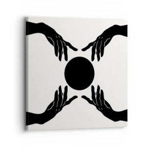 Canvastavla - Bild på duk - Ett hemligt tecken - 30x30 cm