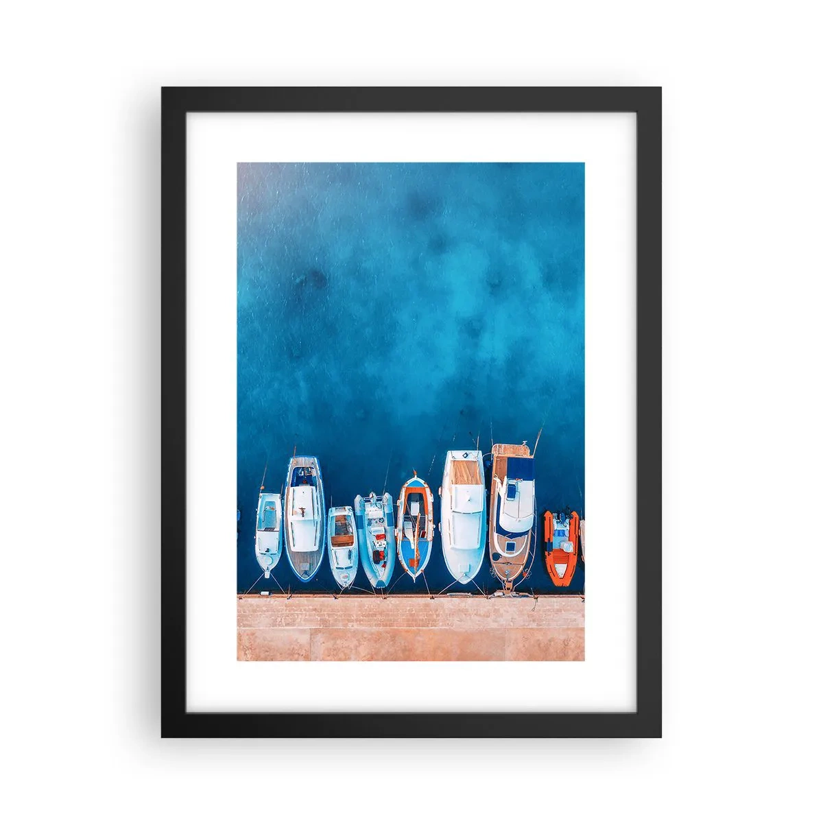 Affisch i svart ram - I en rad - 30x40 cm