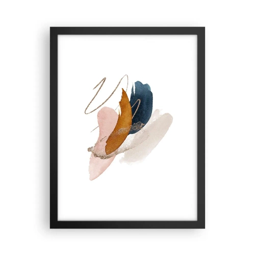 Affisch i svart ram - Bevingad komposition - 30x40 cm