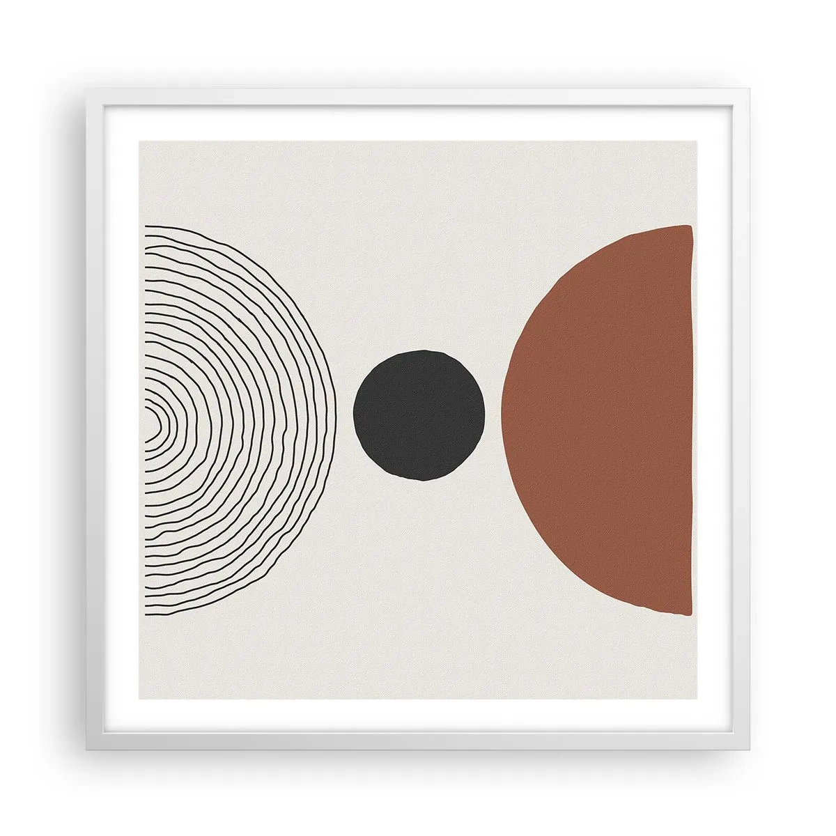 Affisch i vit ram - I fokus - 60x60 cm