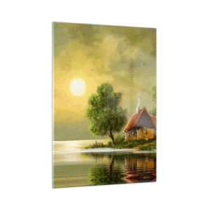 Glastavla - Bild på glas - Vackert som från en bild - 50x70 cm