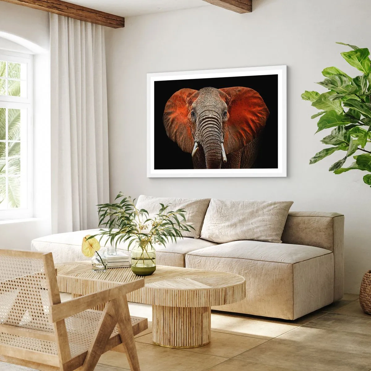 Affisch i vit ram - Jag är vild, och du? - 100x70 cm