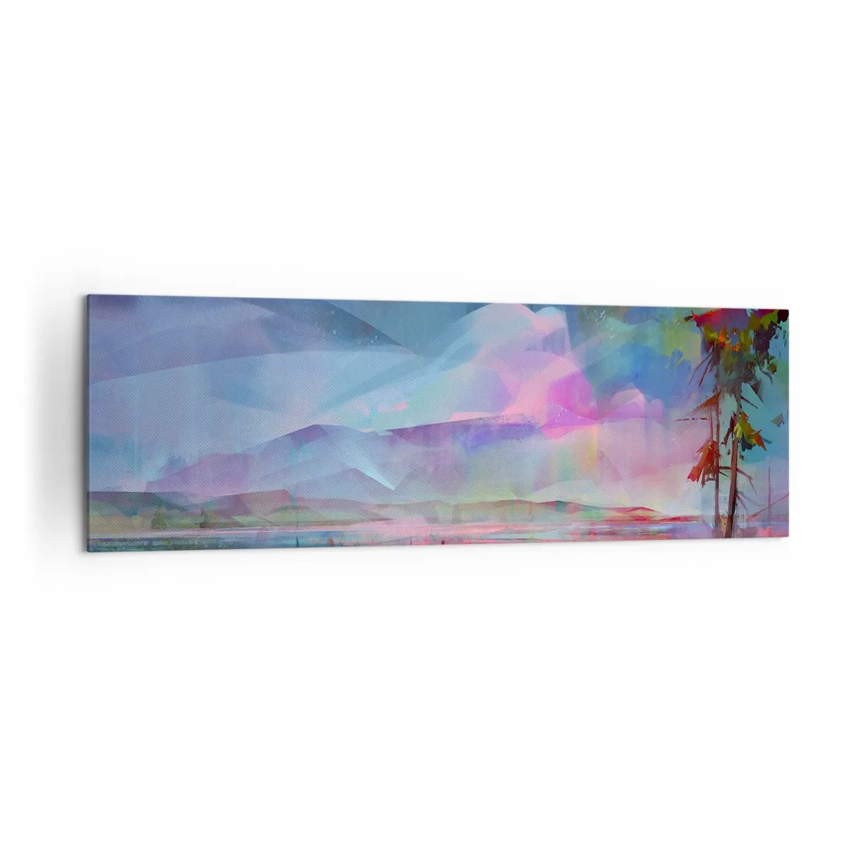 Canvastavla - Bild på duk - Under en vänlig himmel - 160x50 cm