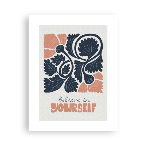 Affisch - Blomma du också - 30x40 cm