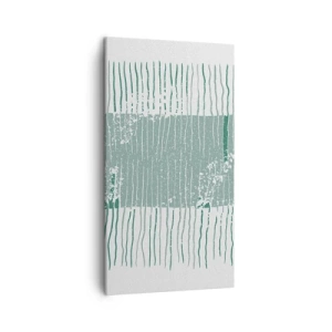 Canvastavla - Bild på duk - Marin abstraktion - 45x80 cm