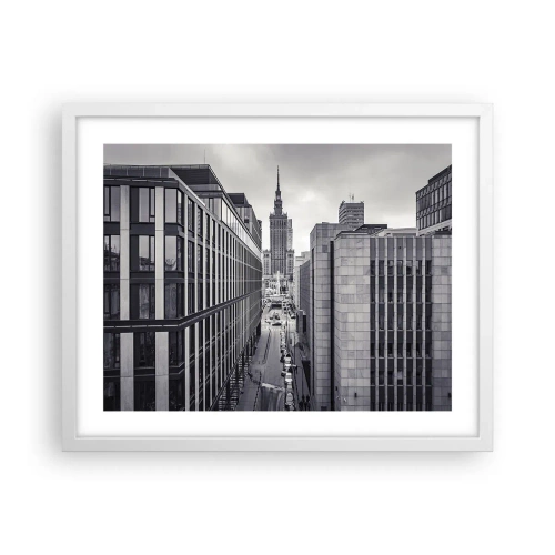 Affisch i vit ram - Warszawadalen - 50x40 cm