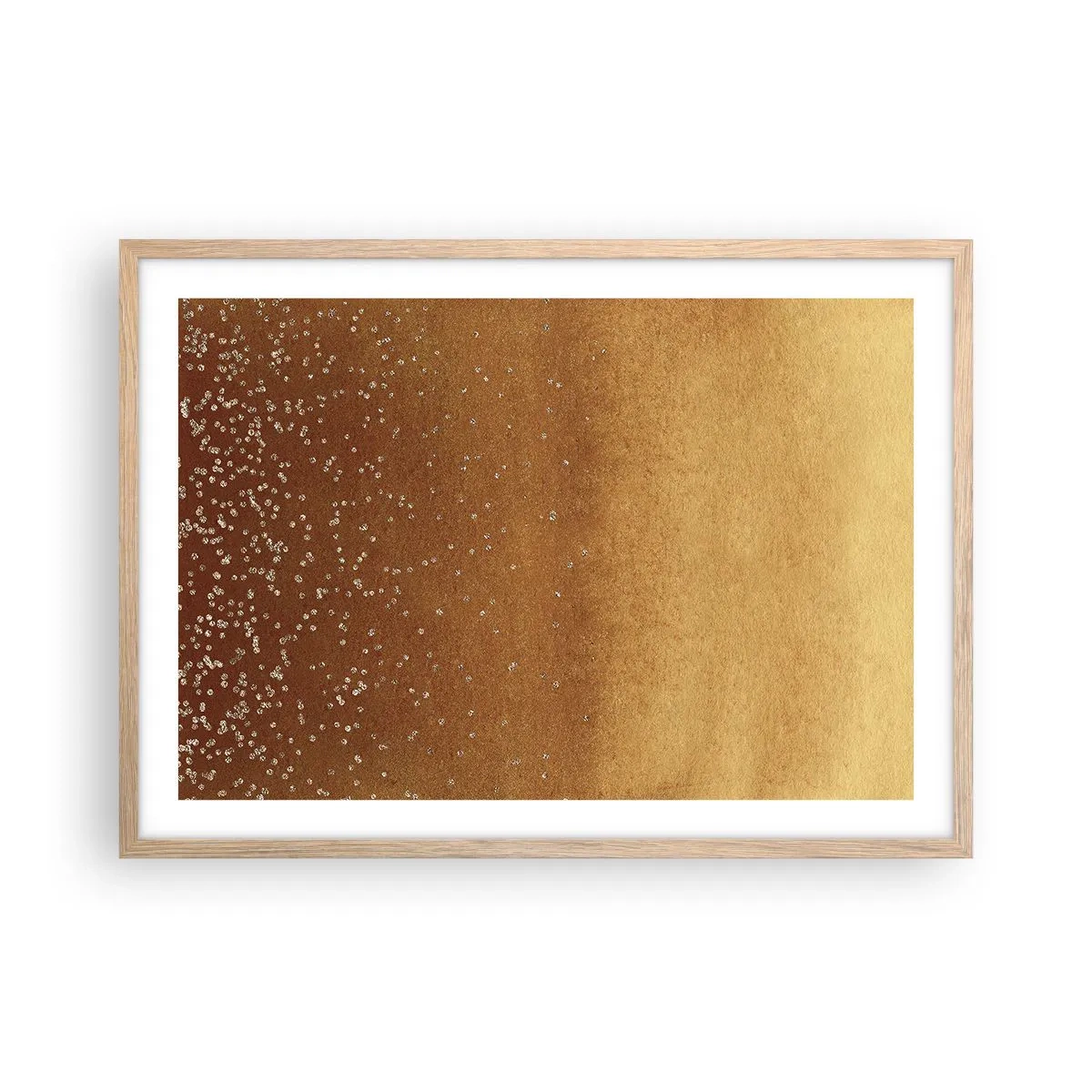 Affisch i ram av ljusek - Ljusets födsel - 70x50 cm