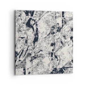 Canvastavla - Bild på duk - Motsatsernas interpenetration - 70x70 cm