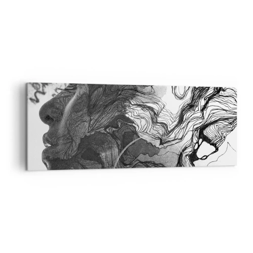 Canvastavla - Bild på duk - Tilltrasslad i drömmarna - 140x50 cm