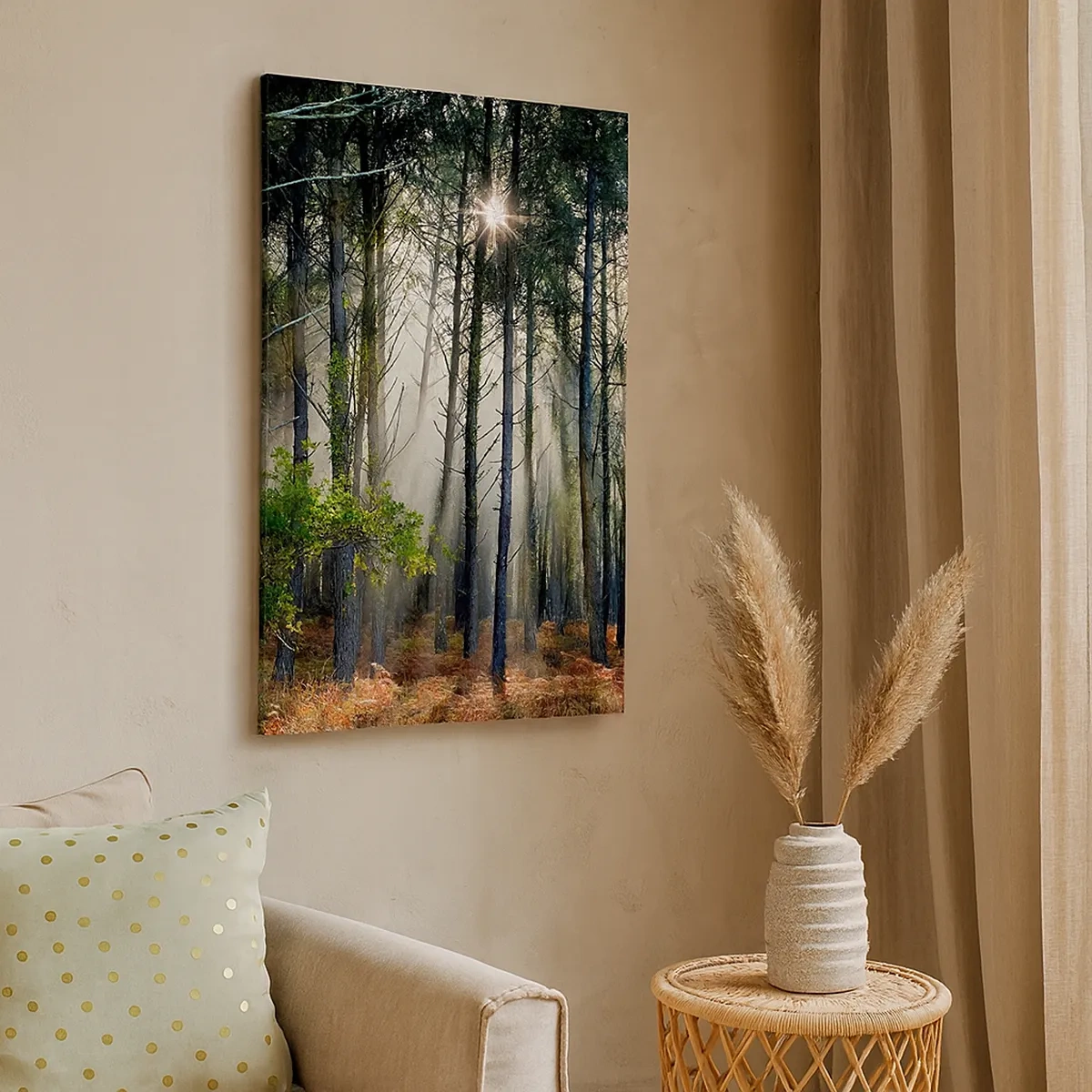 Canvastavla - Bild på duk - Skogens skönhet - 50x70 cm