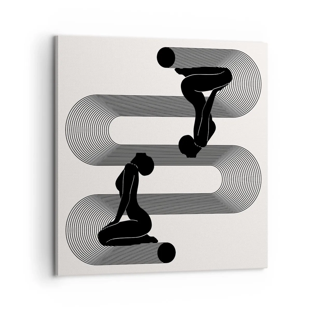 Canvastavla - Bild på duk - Sensuell symmetri - 60x60 cm