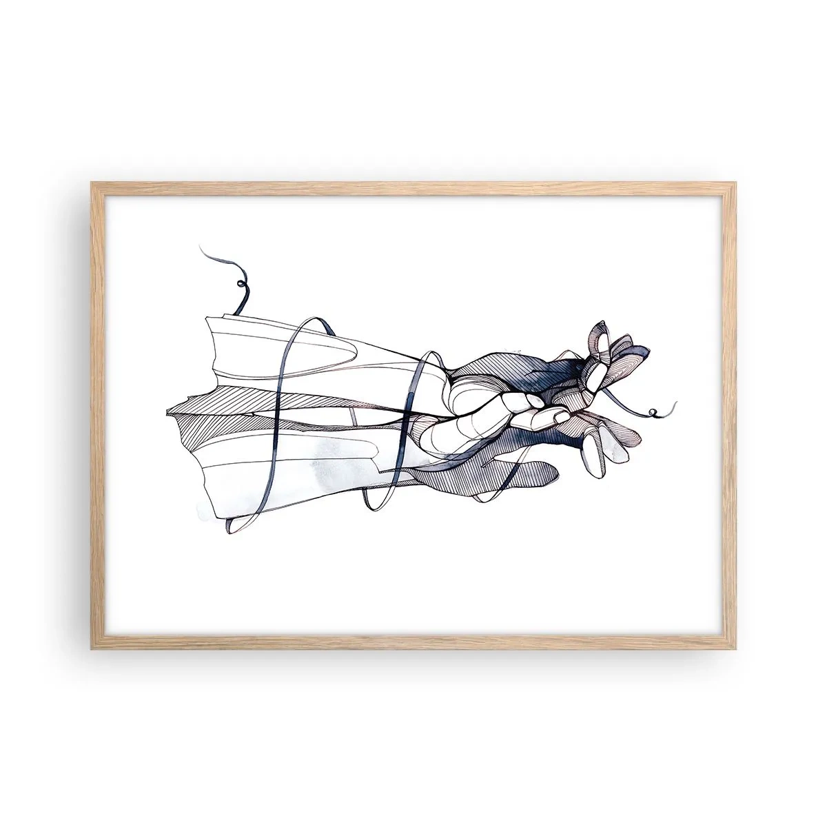 Affisch i ram av ljusek - Smekningens studie - 70x50 cm