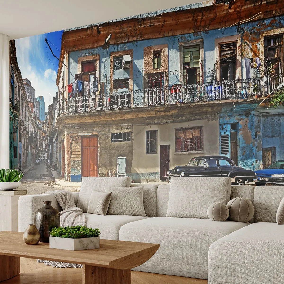 Fototapet Standard Eco - Havana stämning - Stad, Havanna, Arkitektur - 400x280 cm