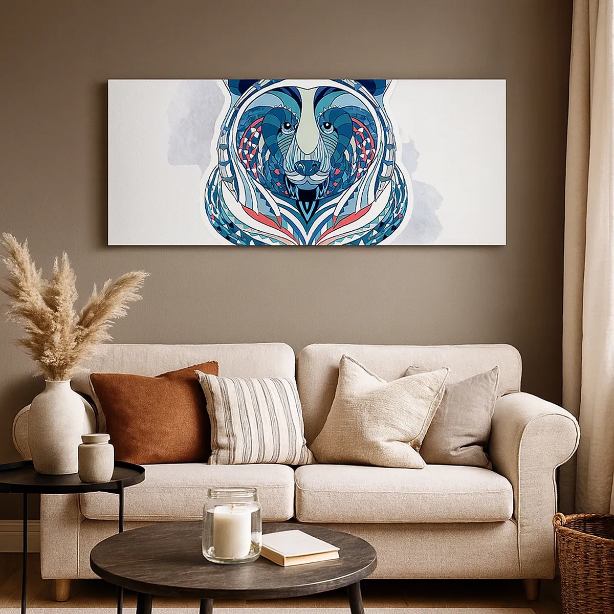 Canvastavla - Bild på duk - Eviva Grönland! - 30x30 cm