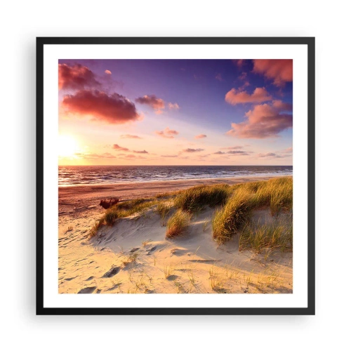 Affisch i svart ram - Luften luktar sommar - 60x60 cm