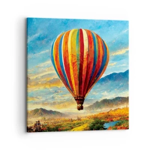 Canvastavla - Bild på duk - I tystnad ser man mer - 70x70 cm