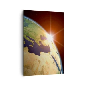 Canvastavla - Bild på duk - Soluppgång - 70x100 cm