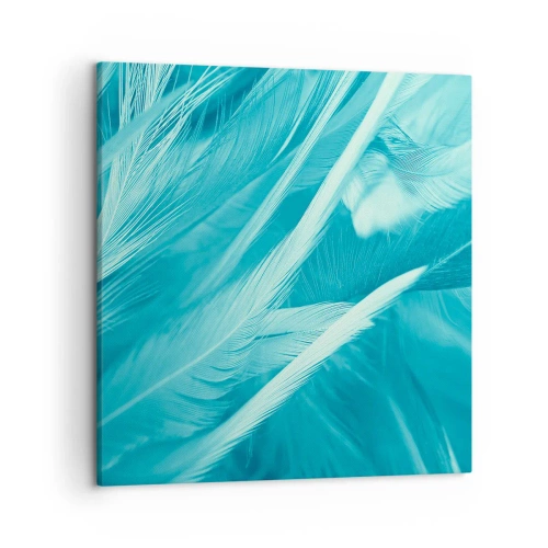 Canvastavla - Bild på duk - Drunkna i dun - 50x50 cm