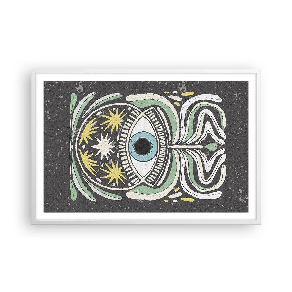 Affisch i vit ram - Stamritualer - 91x61 cm