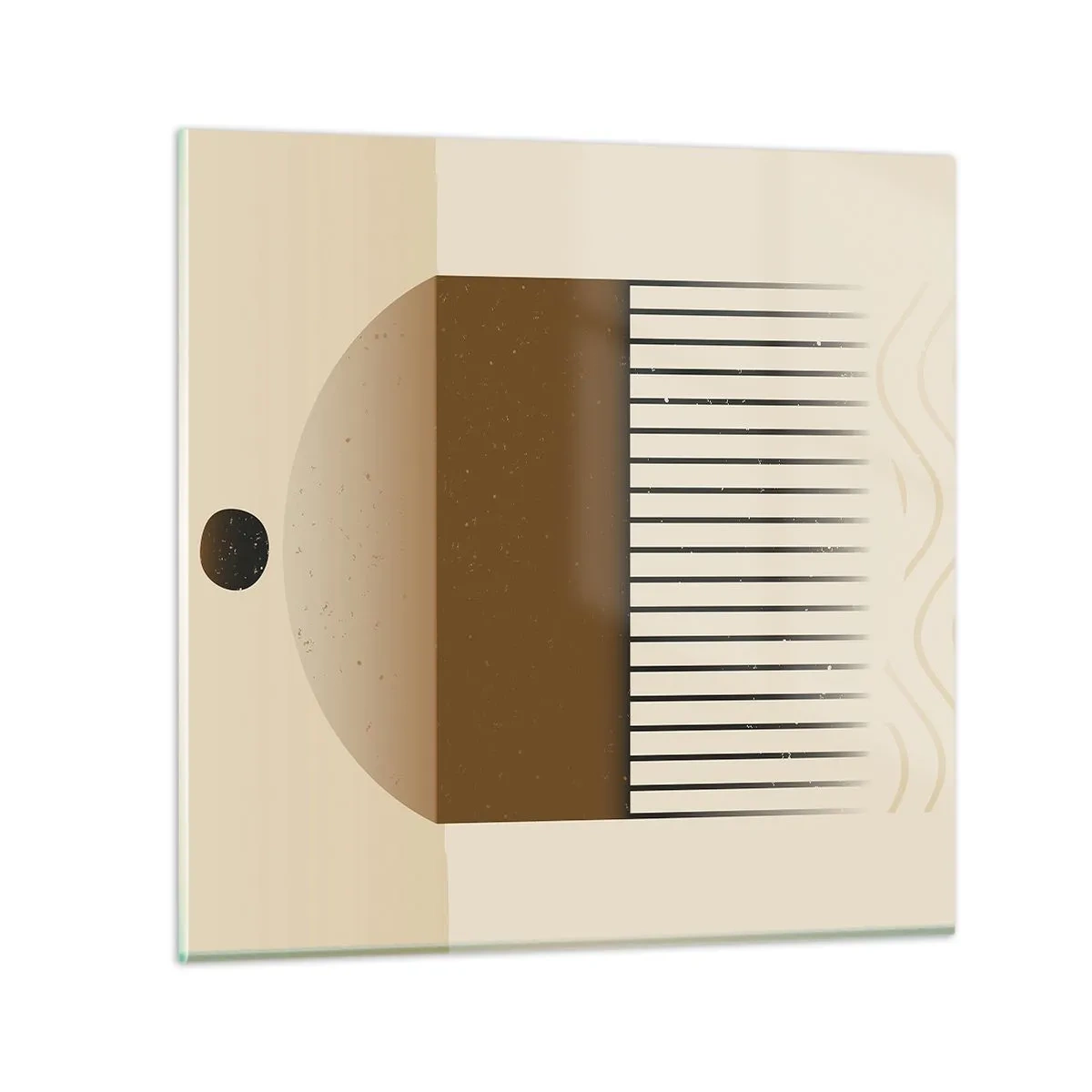 Glastavla - Bild på glas - Olika tillstånd - 50x50 cm