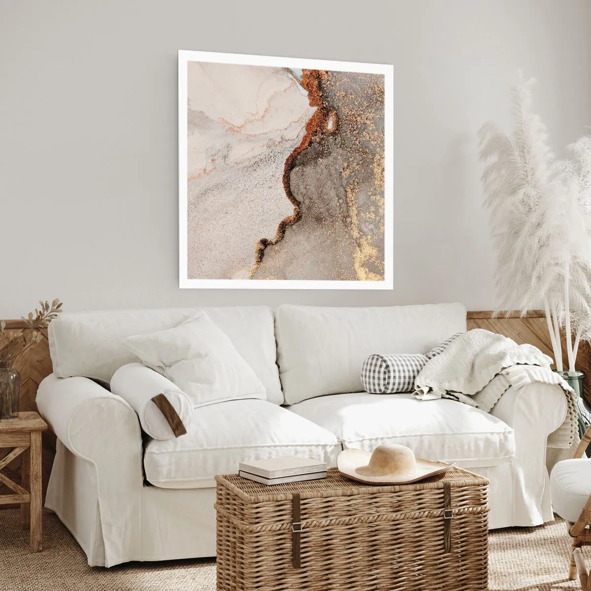 Affisch - På färgernas gräns - 40x40 cm