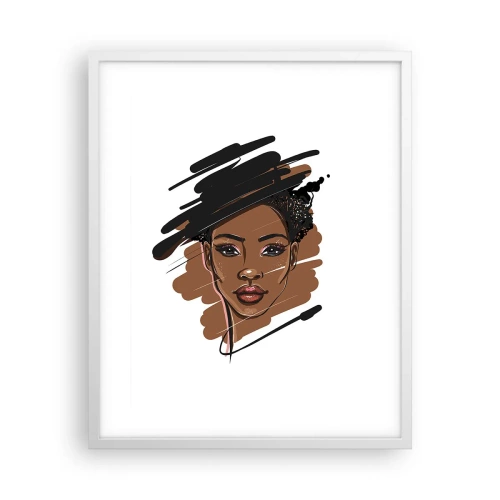 Affisch i vit ram - Söt som choklad - 40x50 cm