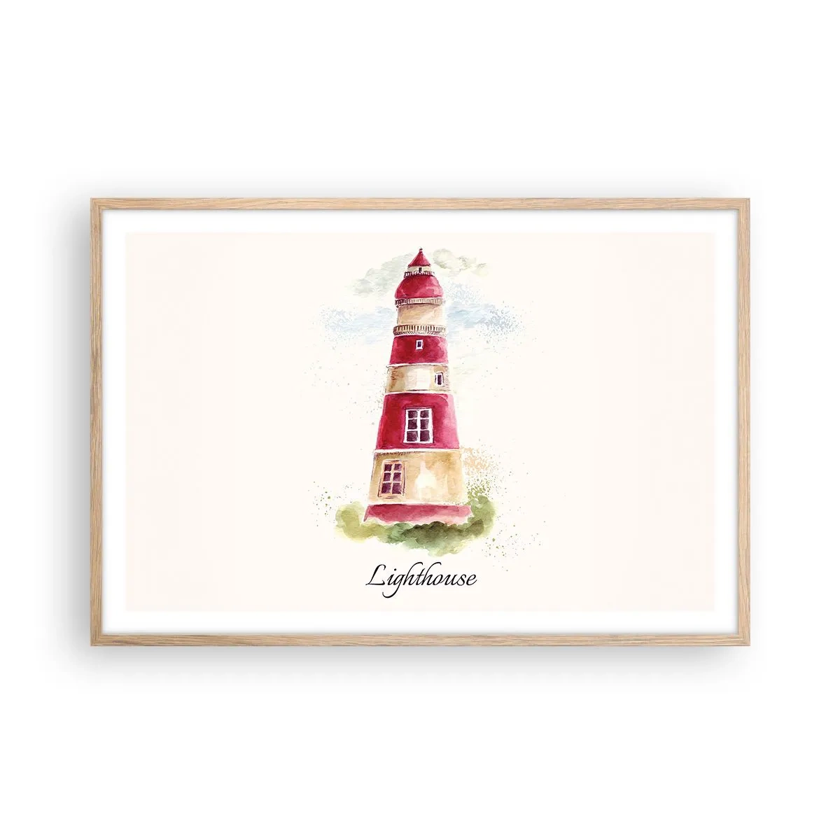 Affisch i ram av ljusek - Det är alltid något väder - 91x61 cm