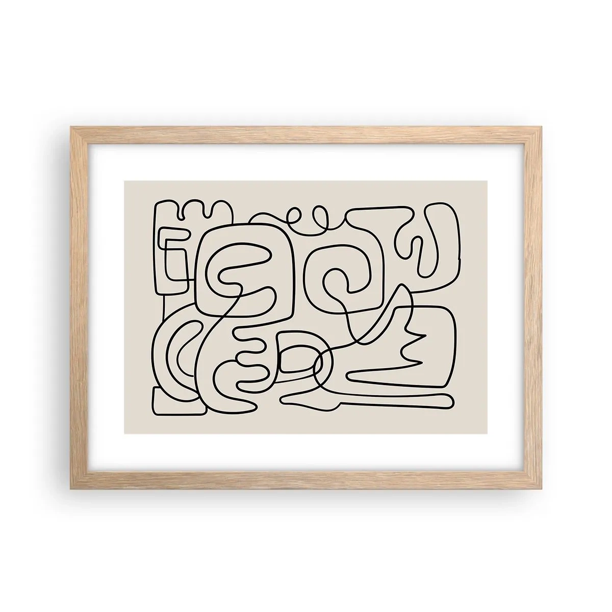 Affisch i ram av ljusek - Följ spåret - 40x30 cm