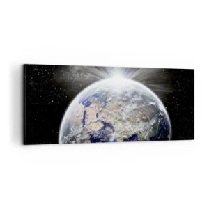 Canvastavla - Bild på duk - I fullt sken - 100x40 cm
