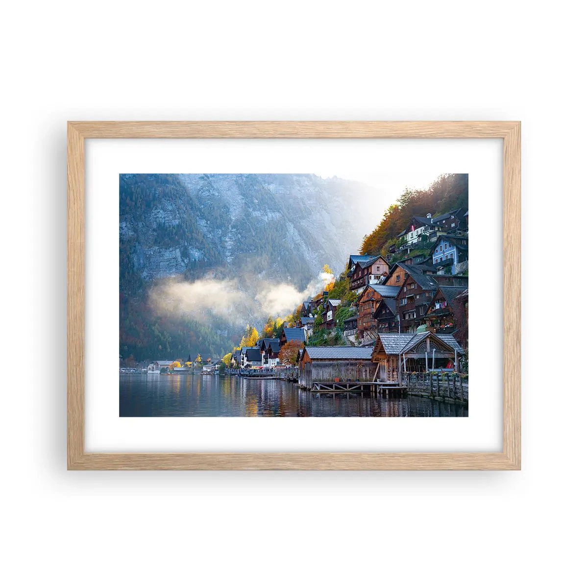 Affisch i ram av ljusek - Alpina klimat - 40x30 cm