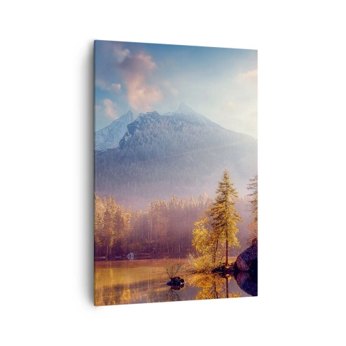 Canvastavla - Bild på duk - I berg och dalar - 70x100 cm