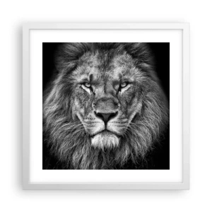 Affisch i vit ram - I kröningskläder - 40x40 cm