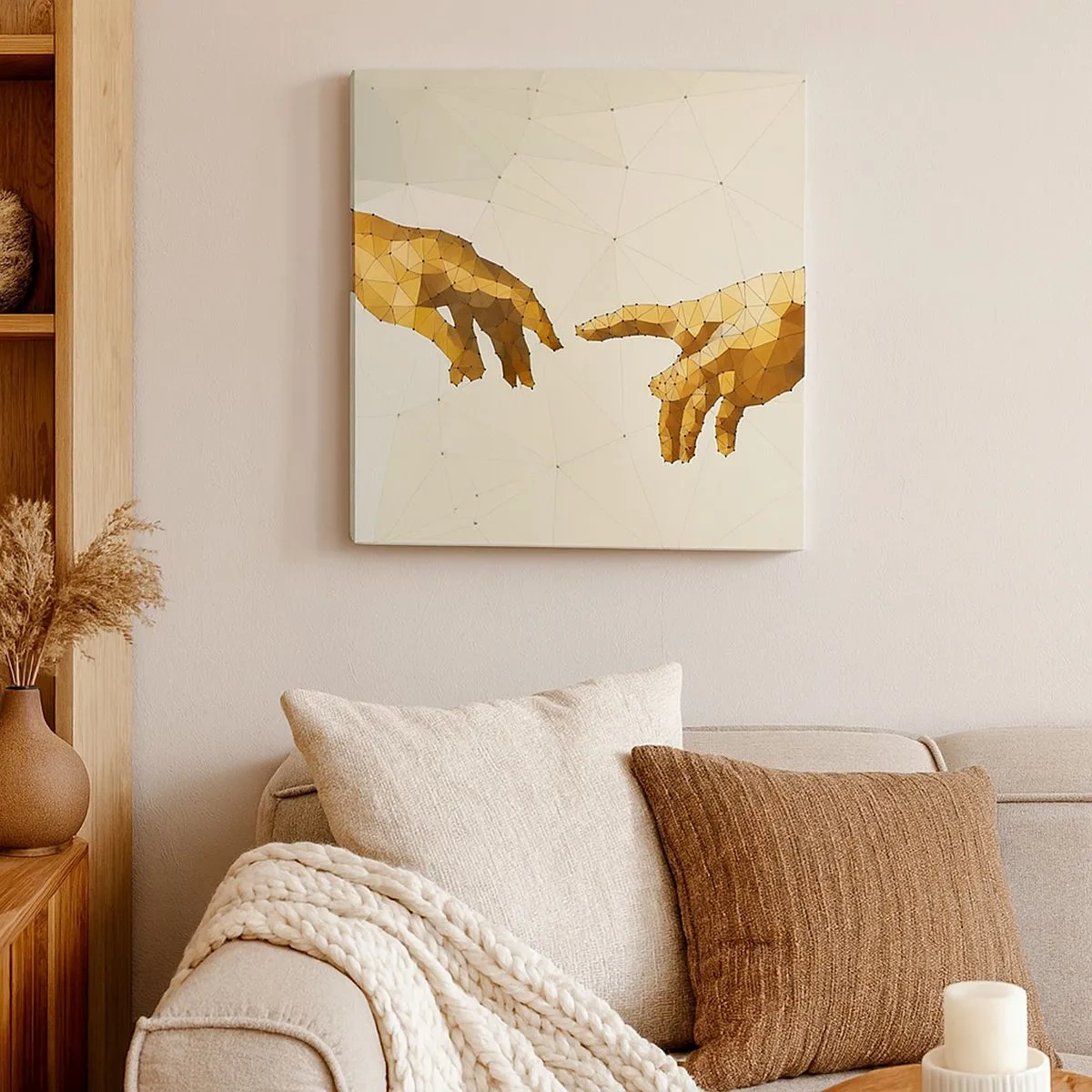 Canvastavla - Bild på duk - Gudomlig geometri - 30x30 cm