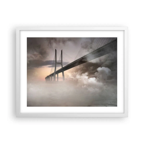 Affisch i vit ram - Vid en flod som inte finns - 50x40 cm