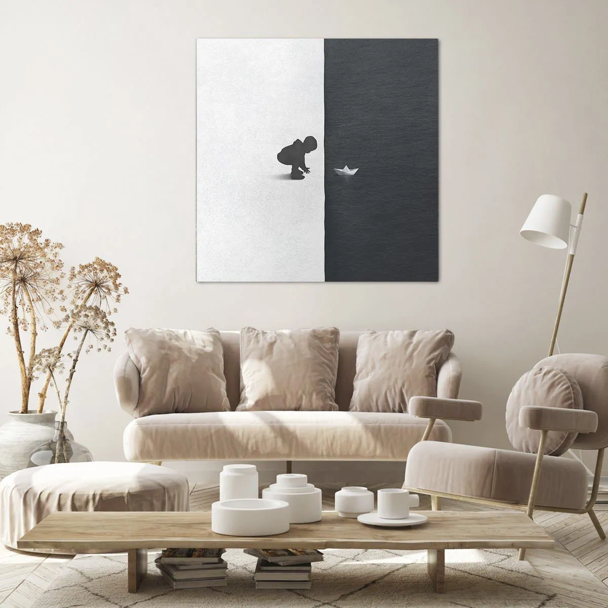 Canvastavla - Bild på duk - En stor expedition - 70x70 cm