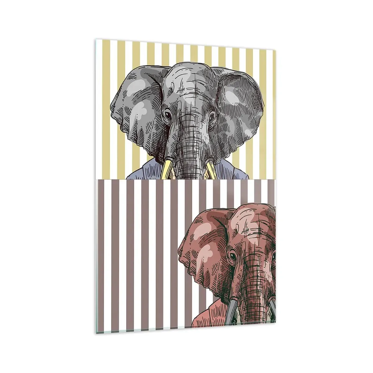 Glastavla - Bild på glas - Elegant ur naturen - 80x120 cm