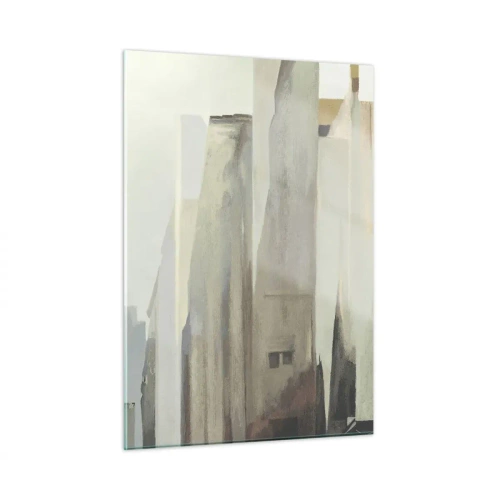Glastavla - Bild på glas - En dröm om staden - 50x70 cm