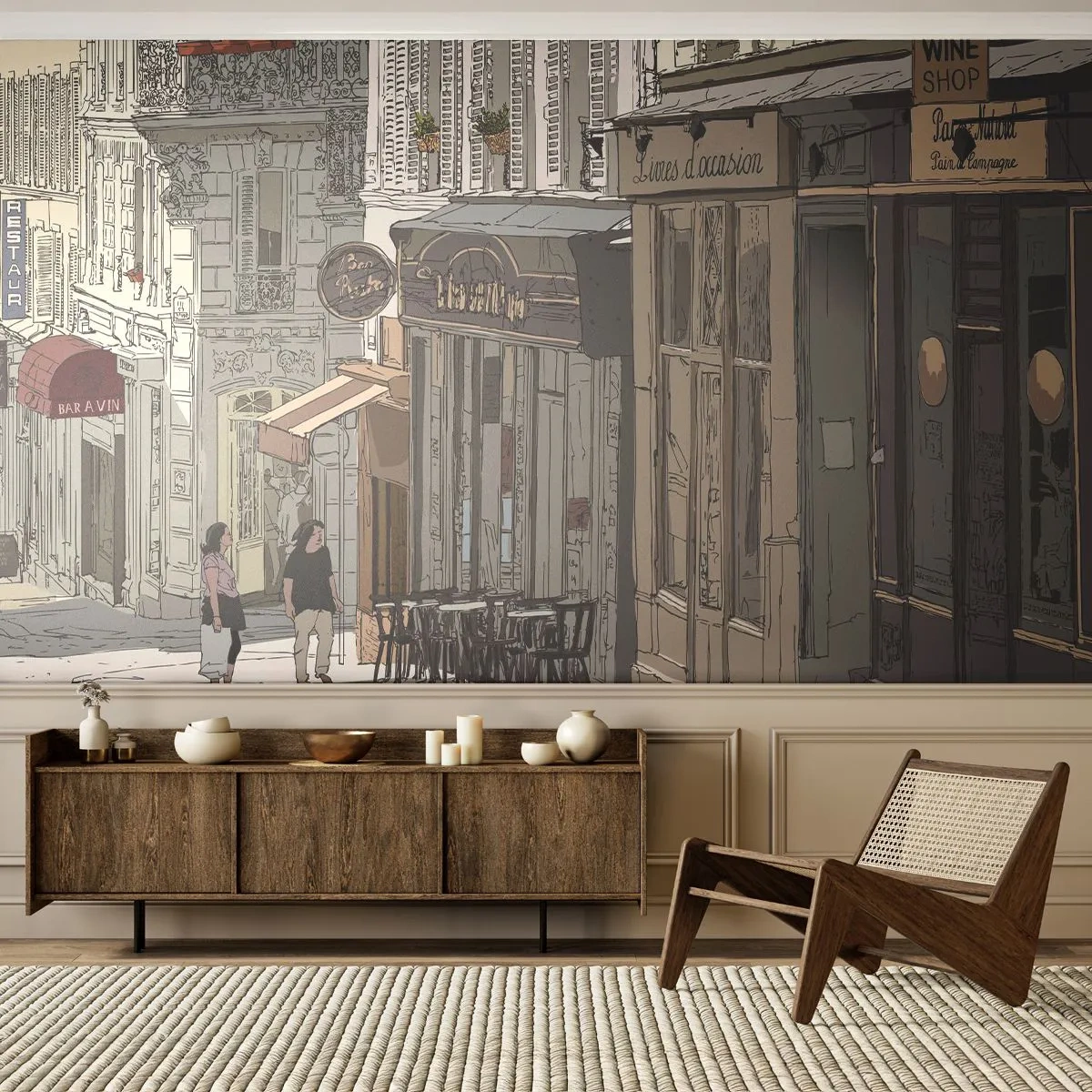 Fototapet Premium Canvas - Stadens nöjen - Arkitektur, Stad, Paris - 100x70 cm