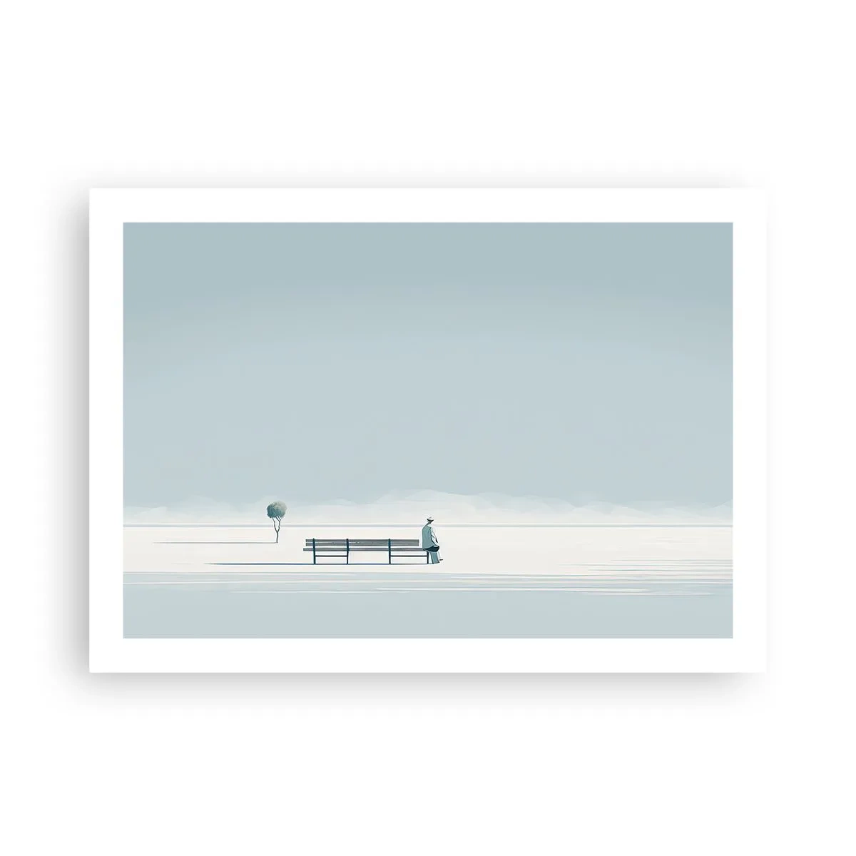 Affisch - Ja, jag väntar. - 70x50 cm