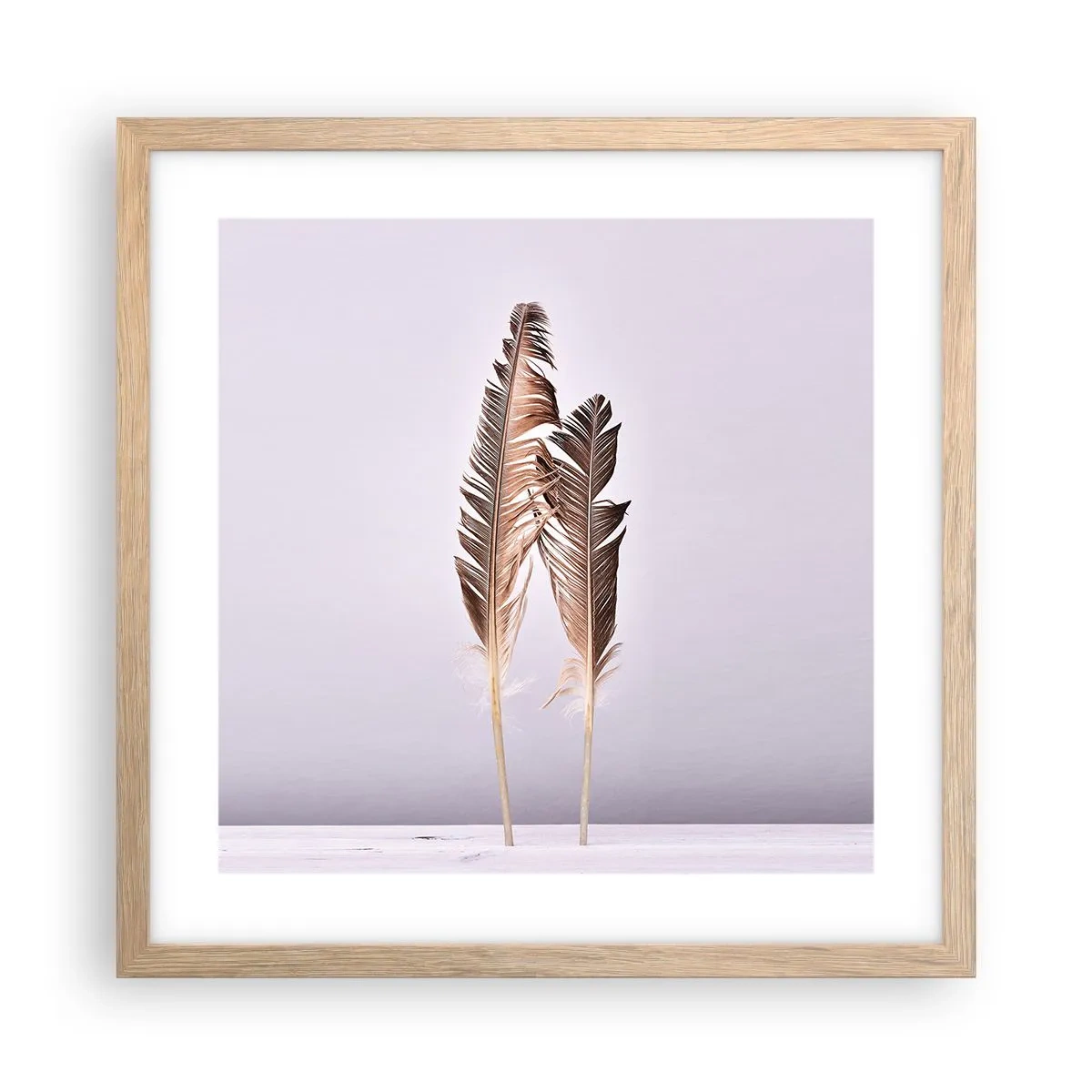 Affisch i ram av ljusek - Mot intet - 40x40 cm