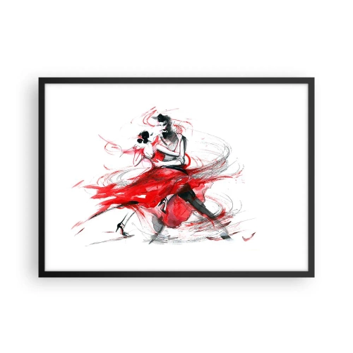 Affisch i svart ram - Tango - passionens rytm - 70x50 cm