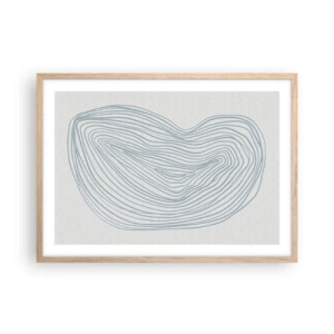 Affisch i ram av ljusek - Droppens leende - 70x50 cm