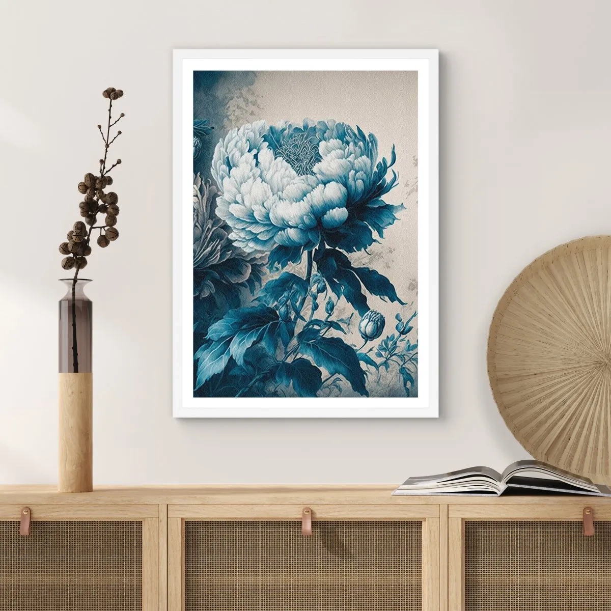 Affisch i vit ram - Ett väl matchat par - 50x70 cm