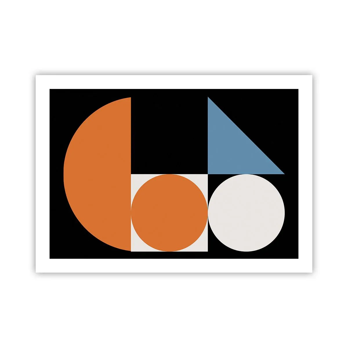 Affisch - Geometriska figurer - 70x50 cm