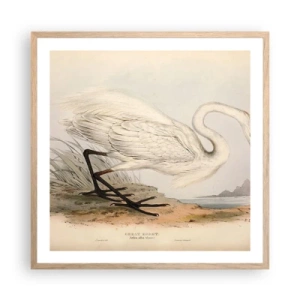 Affisch i ram av ljusek - En dam i vassen - 60x60 cm