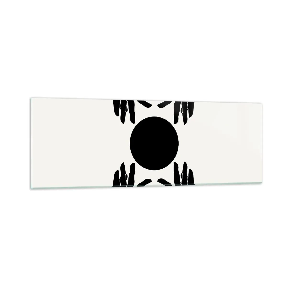 Glastavla - Bild på glas - Ett hemligt tecken - 90x30 cm