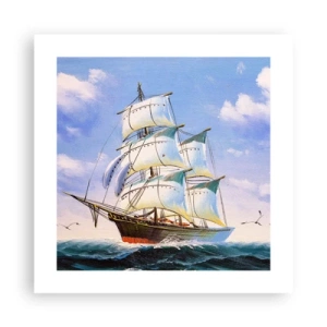 Affisch - Stolt med vinden - 40x40 cm